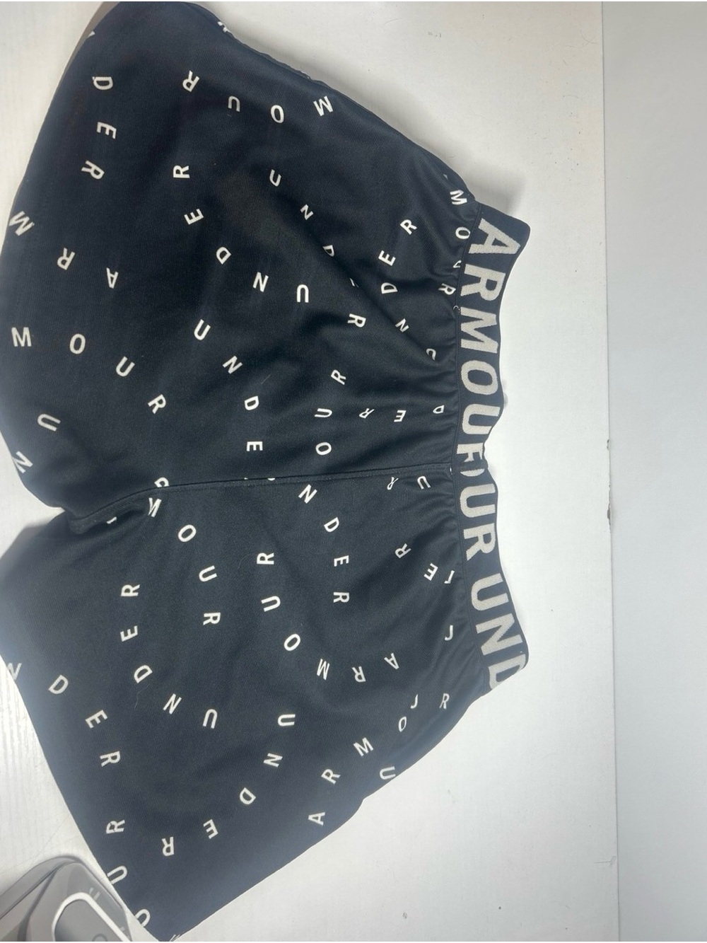 Under Armour Light Gray Interior Lined Athletic Shorts - Picture 2 of 3